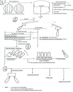 Schema vinification méthode champenoise
