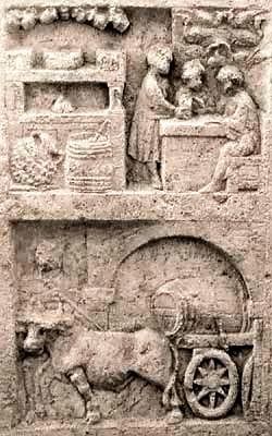 Images, qui représentent le vin, à l'époque l'antiquité. Origine de Grèce, de l'Egypte et de Rome...